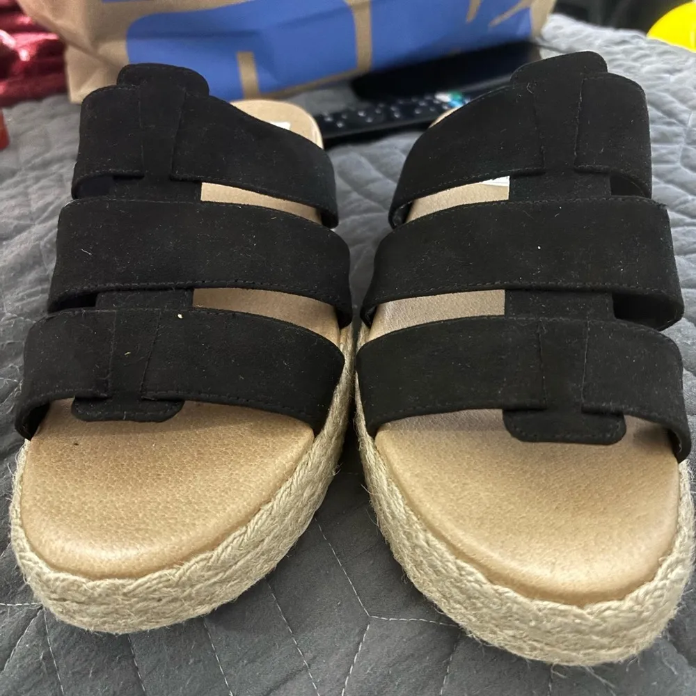 NWOT Dr scholls Electric platform wedge sandal black 9 - Image 8