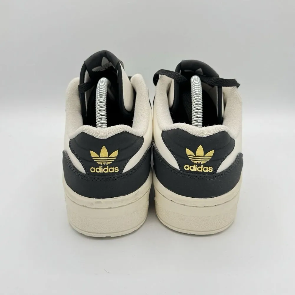 Women Size 9 Adidas RIVALRY LOW Lifestyle Shoes Carbon/Talc/Cloud White/Black - Image 4