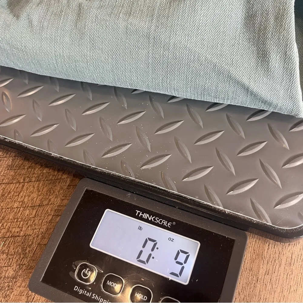 J Crew Mercantile Seafoam Green Cutoff Denim Short Size 28 Boho Coastal Vacation - Image 9