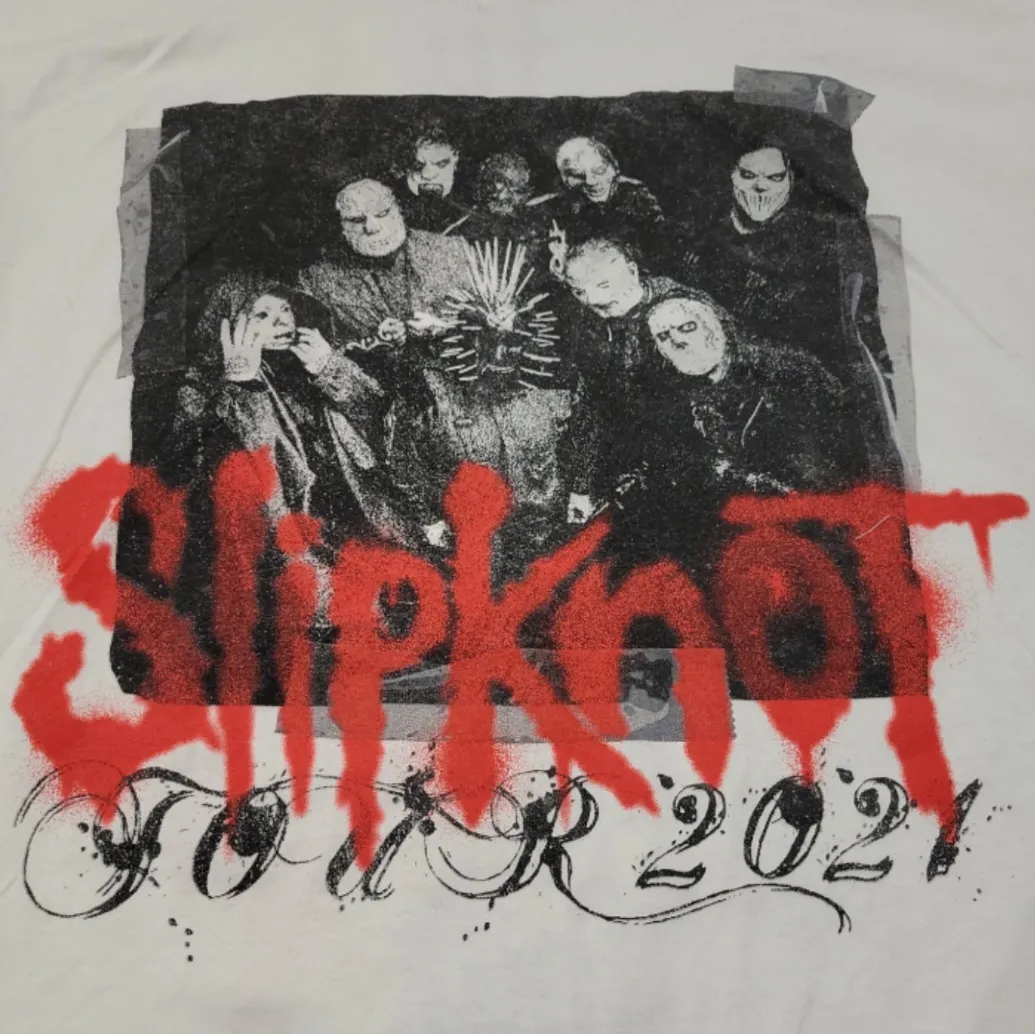 New Slipknot Shirt Size Large Slipknot Tour 2021 Graphic Print T-Shirt Band Tee By Bravado Unisex  - Image 4