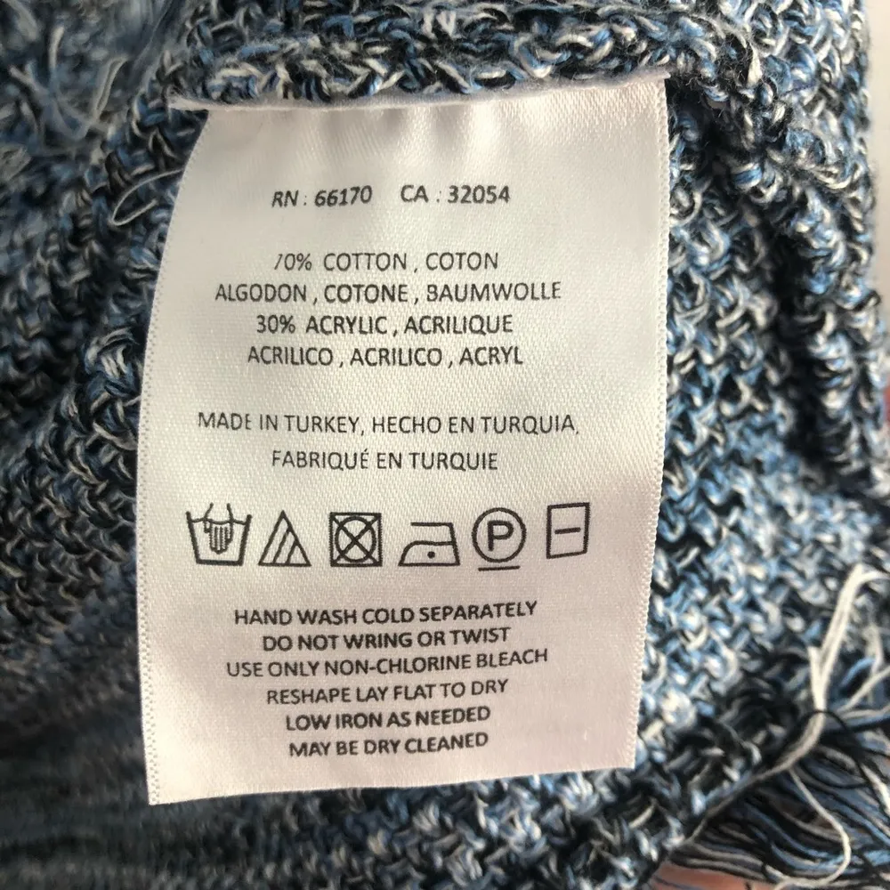 Women's Anthropologie Holding Horses Blue Fringe Sweater Midi Dress Size Medium - Image 5