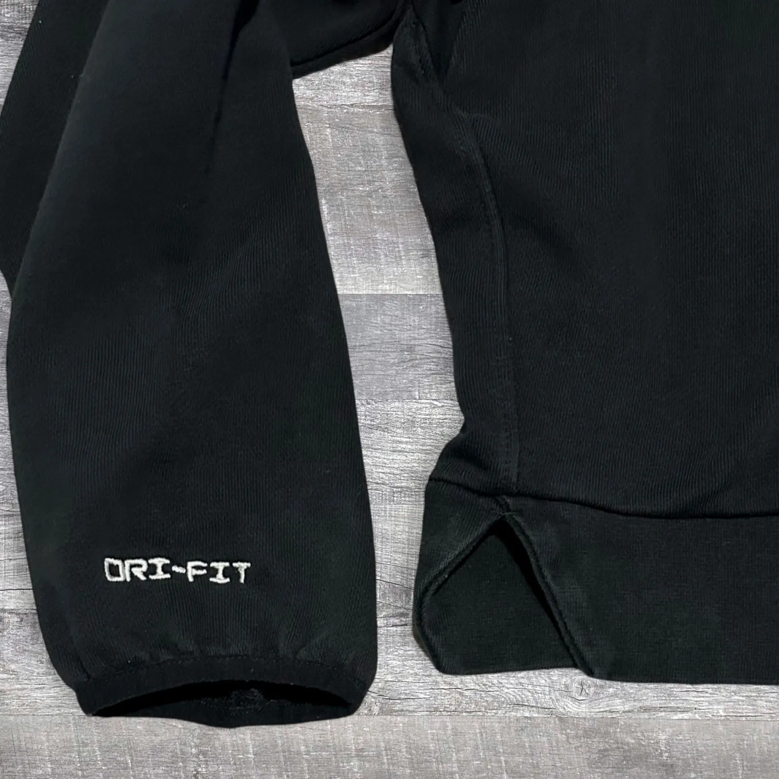 Nike Dri Fit Swoosh Fly Graphic Boxy Sweatshirt Womens S Black Loose Fit Crop - Image 5