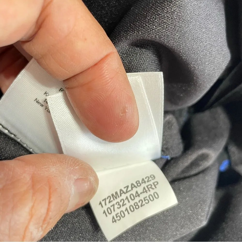 Nine West Blue and Black Snake print Patterned Dress size 14 - Image 10