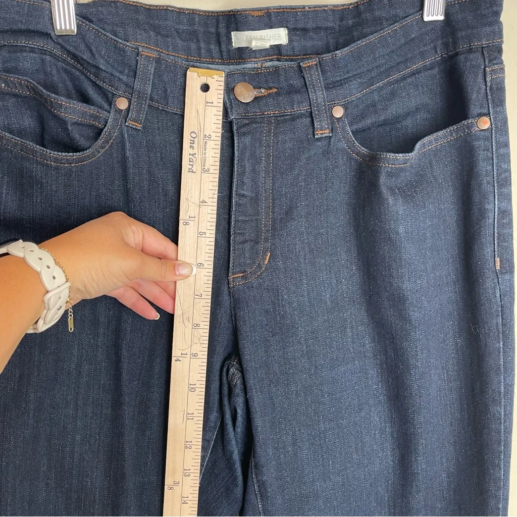 Eileen Fisher Organic Skinny‎ Ankle Stretch Jeans Denim Women's Size 12 - F16MDN - Image 8