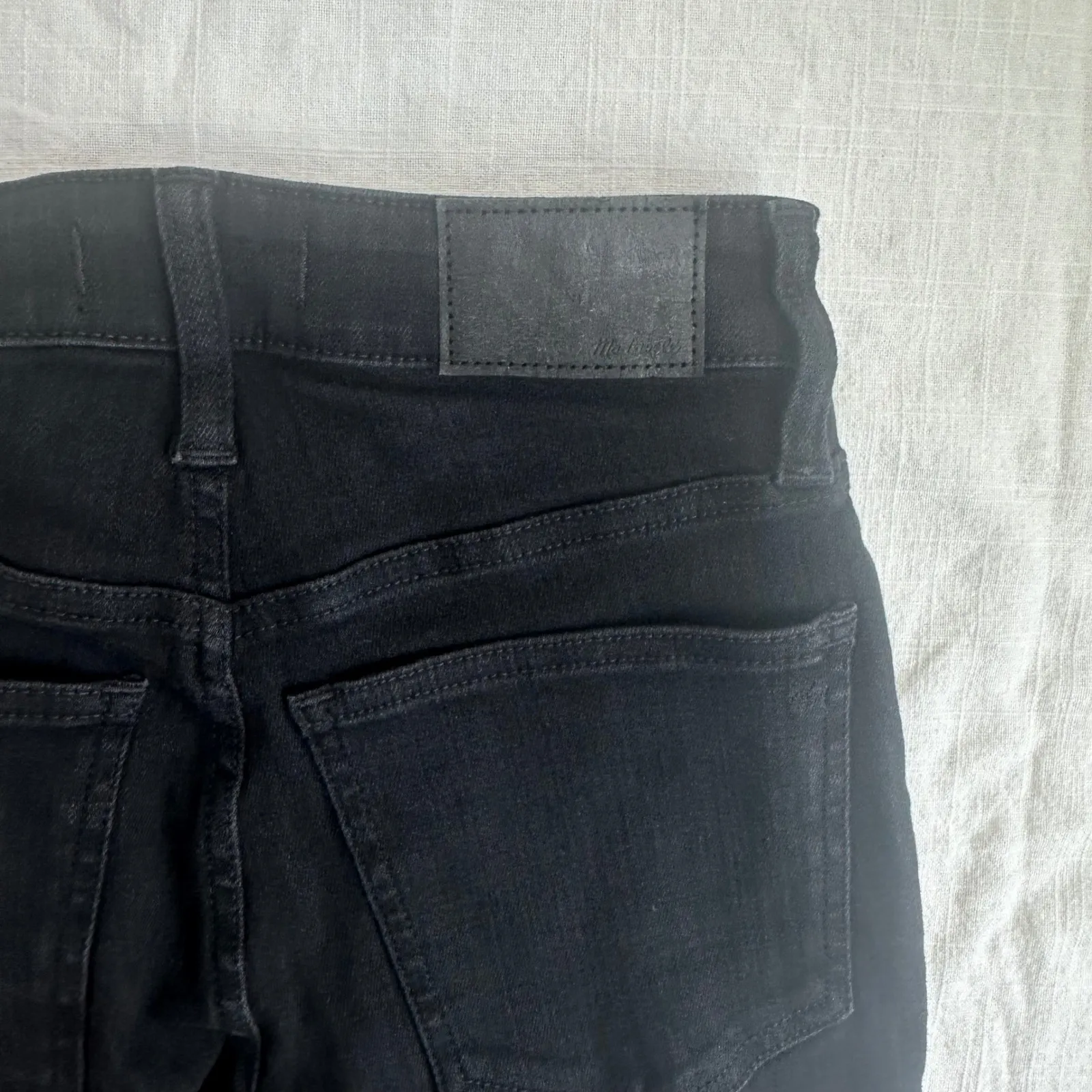 Madewell Curvy Kick Out Crop Jeans Black Rinse Wash Mid Rise Womens‎ Size 24 NWT - Image 10