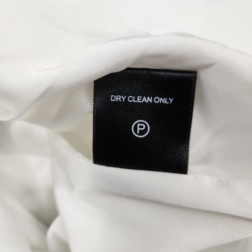 DUNDAS x  Harlow Mini Dress in Metallic Ivory XS *No Brooch* - Image 10