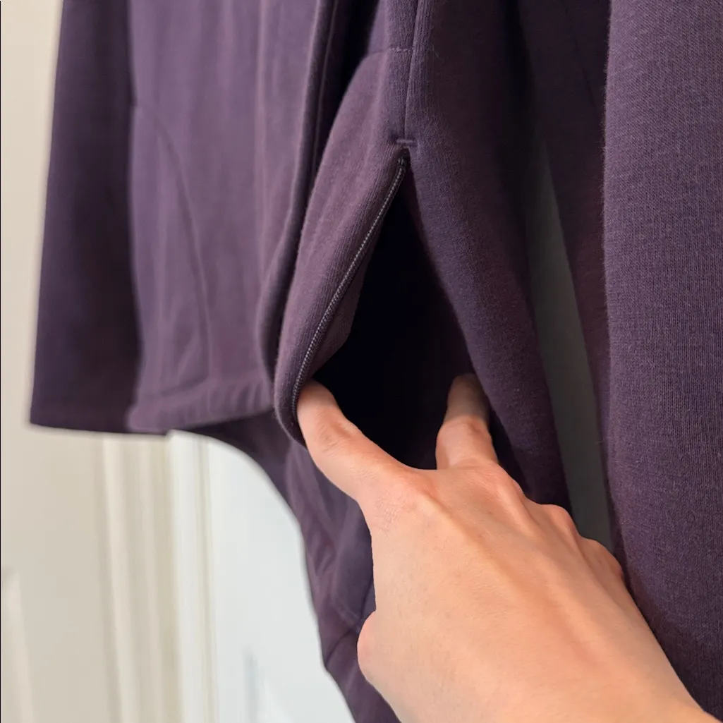 Athleta Cozy Karma Asym Pullover in Purple Size Small - Image 8