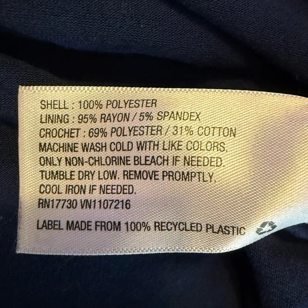 Liz Lange Maternity Dressy Tank Top Blouse Women’s Size Large Flowy Blue Boho - Image 9