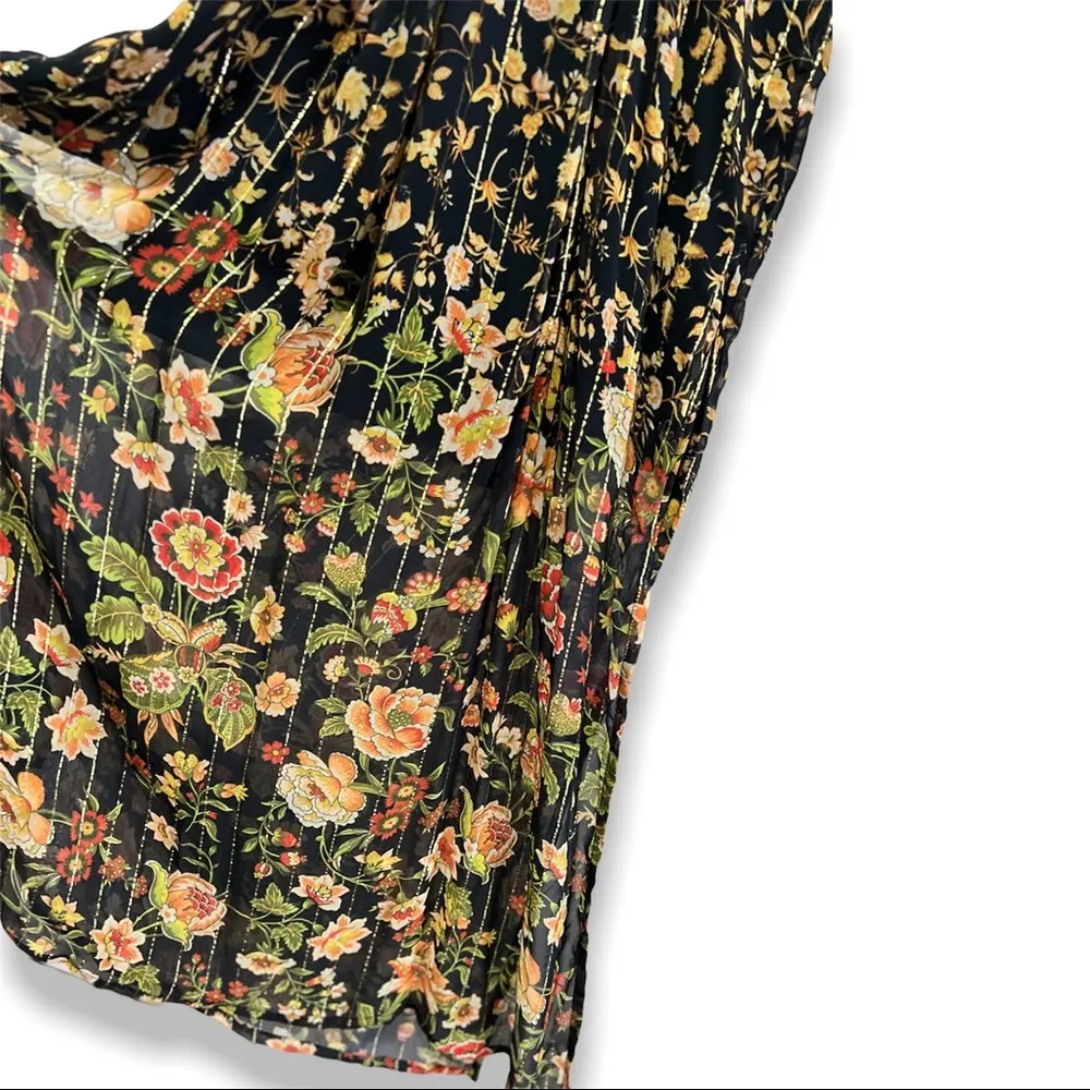 NWT Rococo Sand Hana Printed Kaftan Dress Black Size XS - Image 8