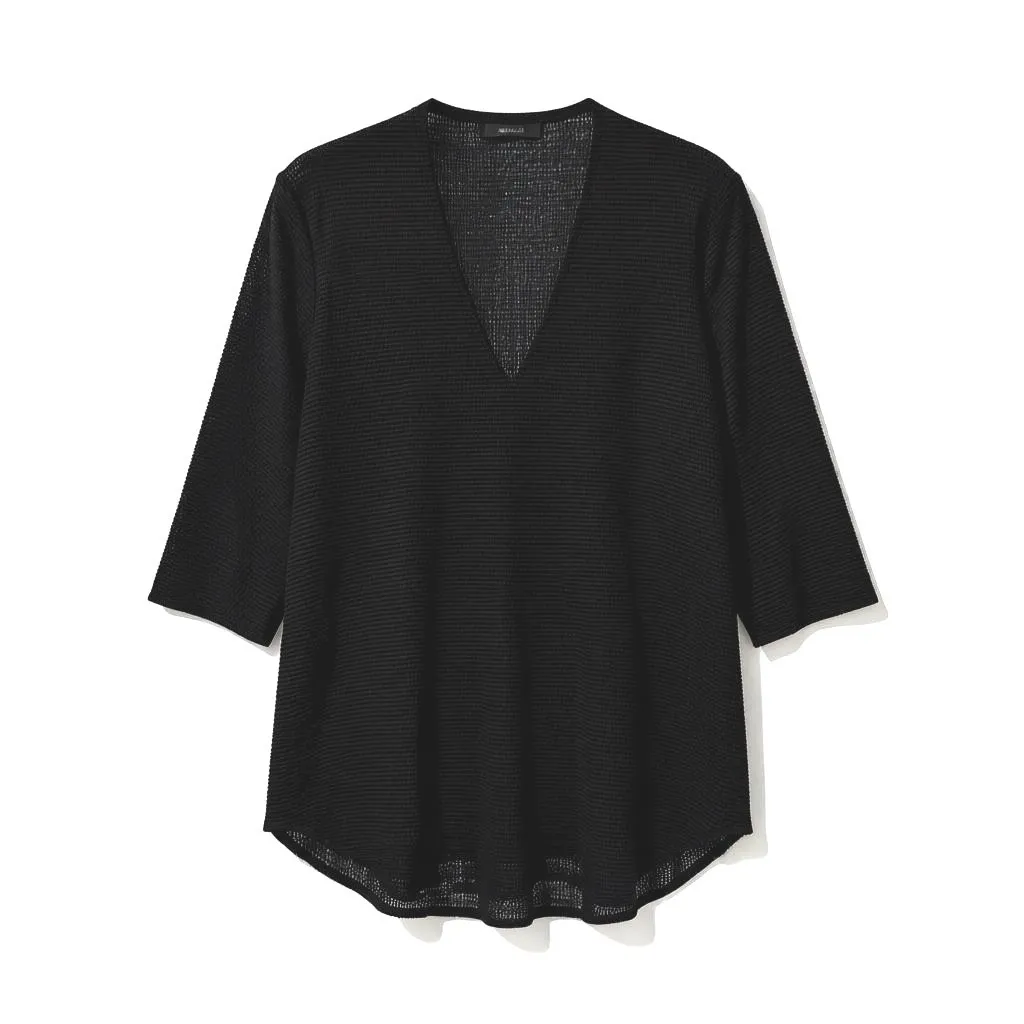 Jordan Taylor Womens Black Mesh Swimsuit Cover Up Oversized Large Resort Vaca - Image 3