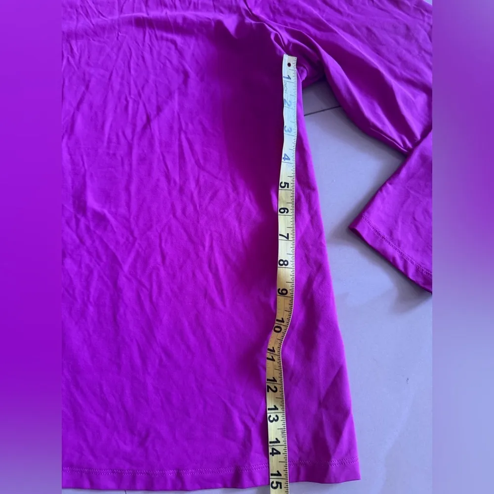 Lands' End Red Fitted Long Sleeve Blouse - Image 10