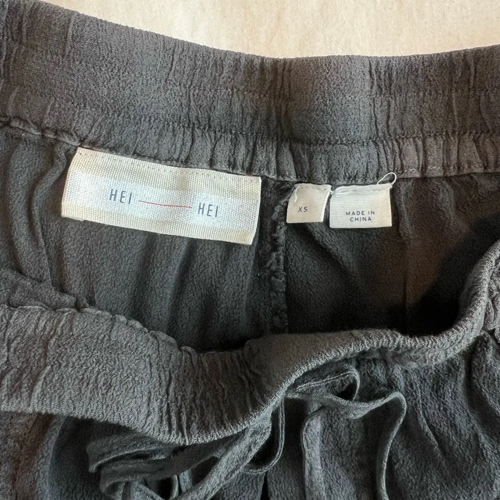 Hei Hei Charcoal Gray High-Waist Drawstring Shorts - Image 4