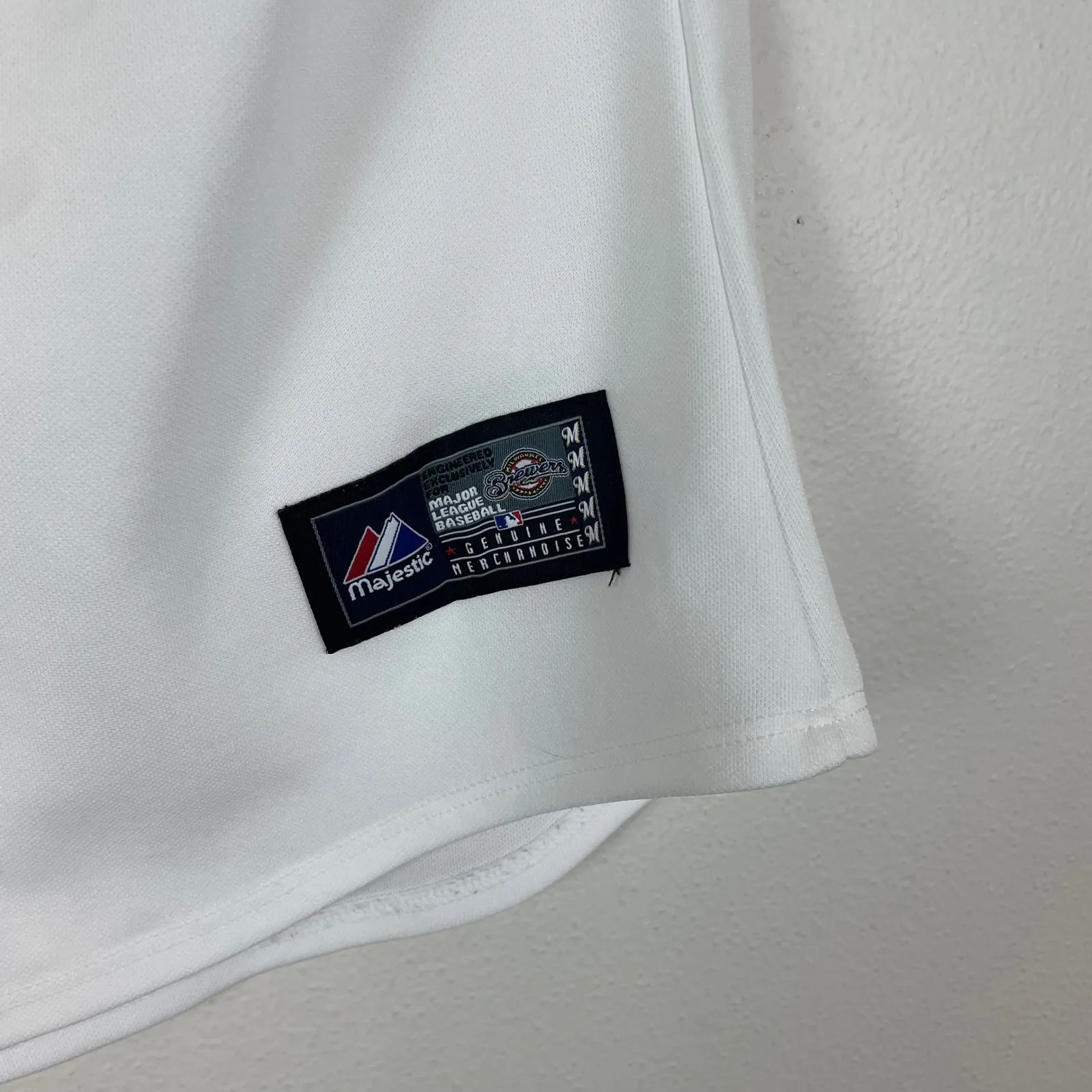 Milwaukee Brewers Prince Fielder 28 Majestic Baseball Jersey Women's Medium‎ - Image 5