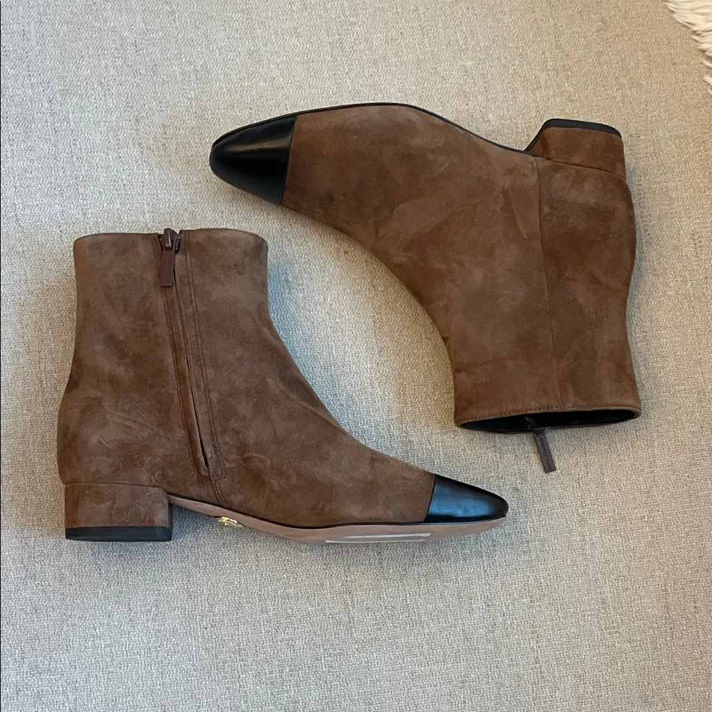 Veronica Beard Cecile Suede Ankle Boots - Image 2