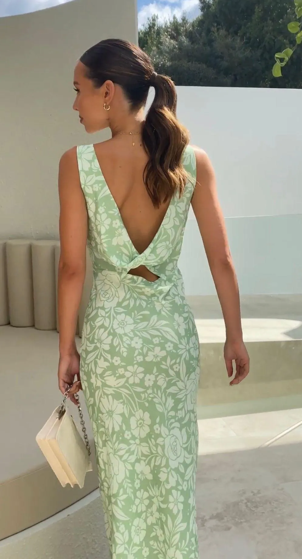 Green Floral Maxi Dress  - Image 4