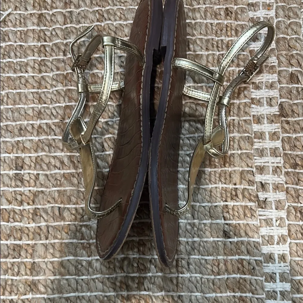 Sam Edelman Gigi Gold Sandals - Image 9