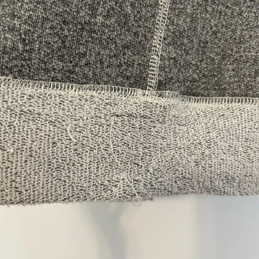 MAURICES Dark Gray Light Gray Colorblock Terry Cloth Open Front Cardigan Sweater - Image 12