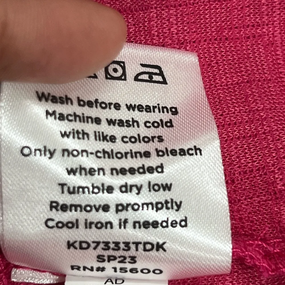 DRAPER JAMES RSVP medium Textured Gauzy Ruffle Mini Dress Pink babydoll - Image 4