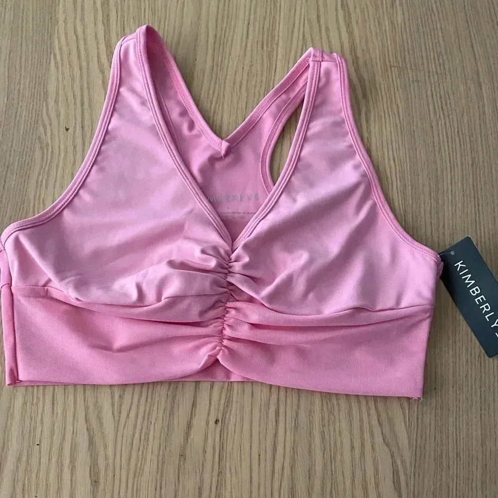 🆕Kimberly Pink Mesh Insert Rushed Sport Set L🆕 - Image 6