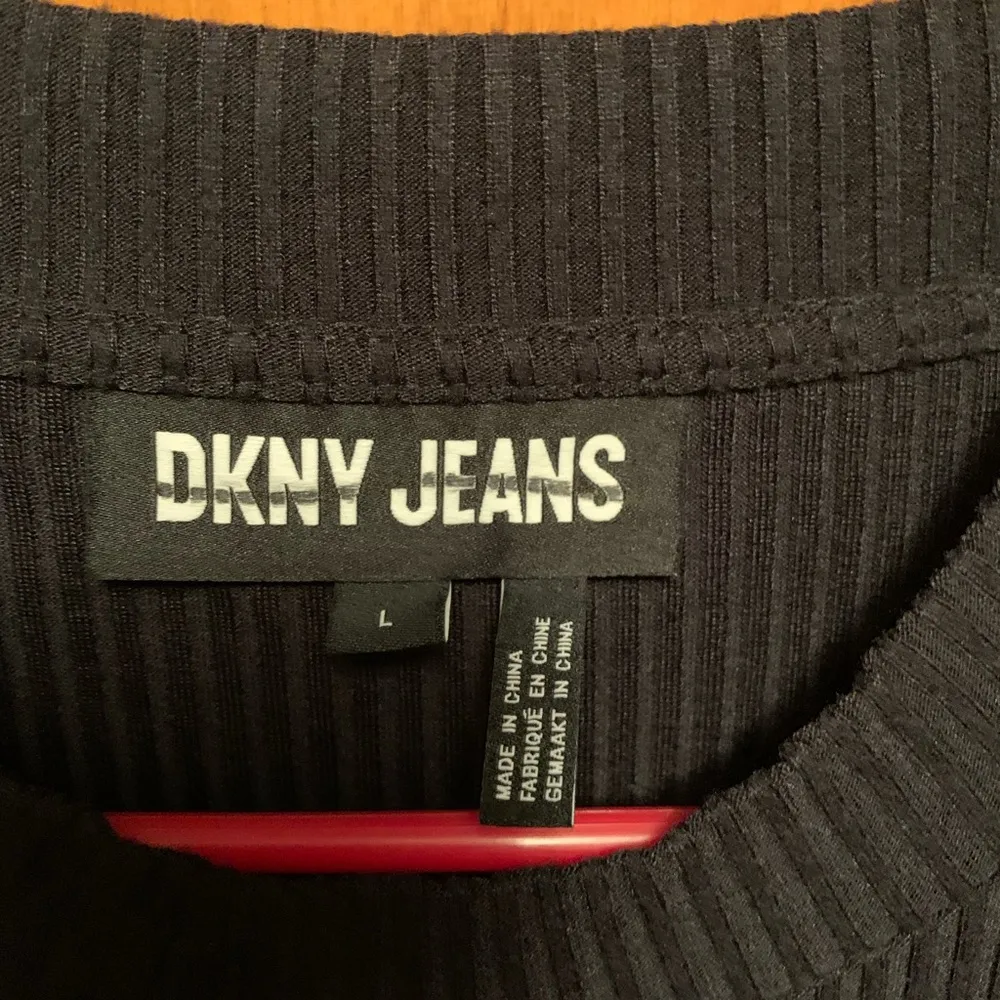 NWT Jeans Mock Neck Sleeveless Side Slit
Ribbed Knit Maxi Dress SZ L - Image 6