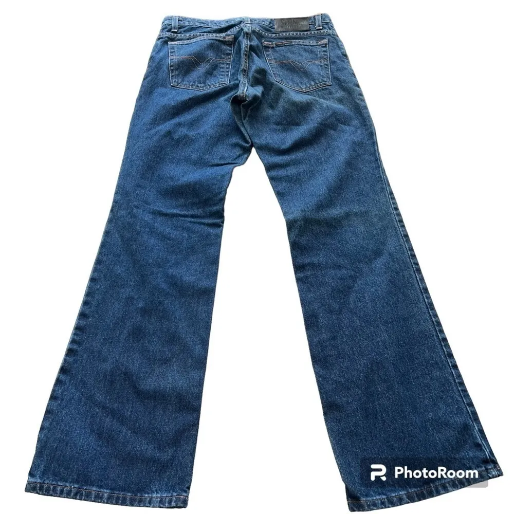 Harley Davidson Women Size 6 genuine motor clothes blue Denim 5 pocket j… - Image 5