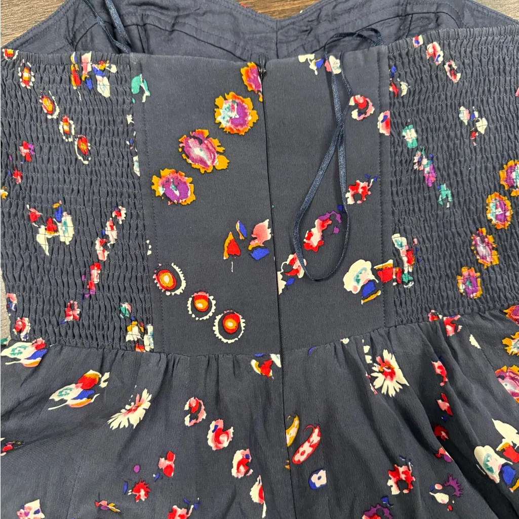 REBECCA TAYLOR Floral Bustier Silk & Flare Mini Dress – size 0 - Image 3