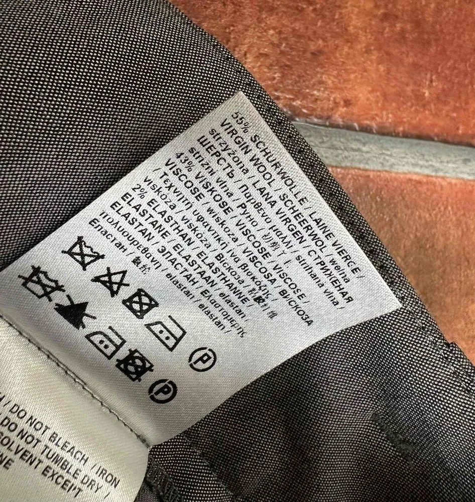 Luisa Cerano Gray Womens Trousers Belt Loops Wool Blend Size 8 US - Image 6