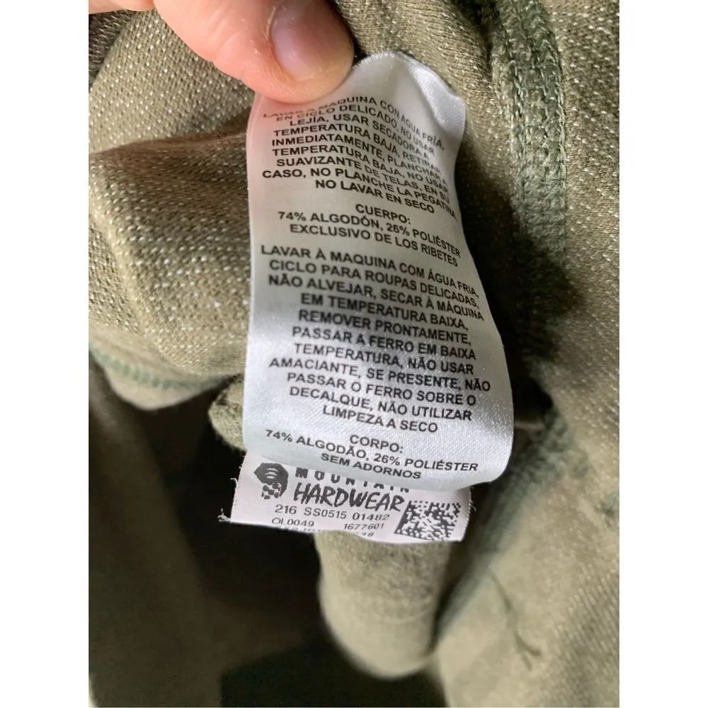 Mountain Hardwear Long Sleeve Top olive green women’s size medium - Image 6