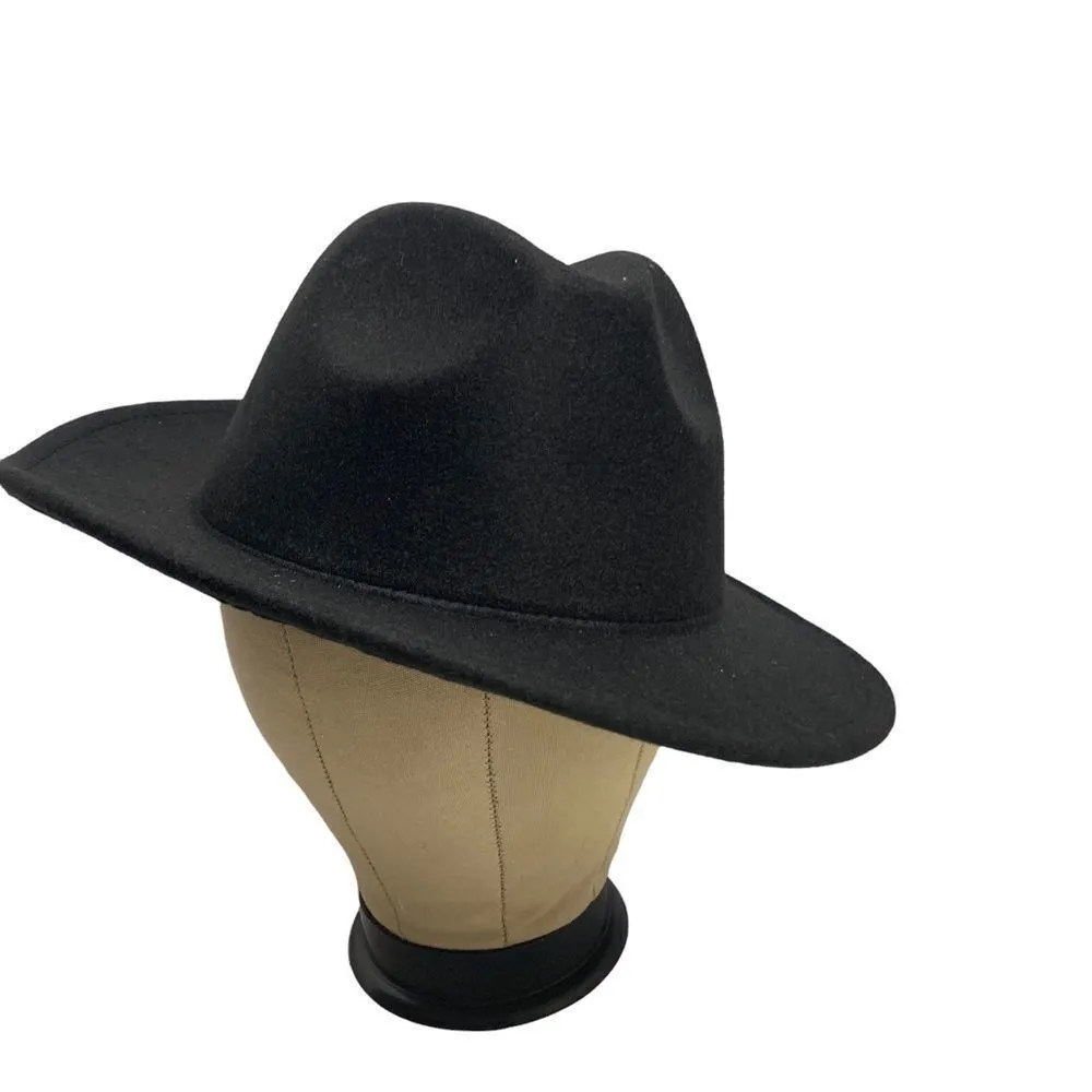 ‎Faux Fedora Hat, Unisex New Without Tags Black - Image 3