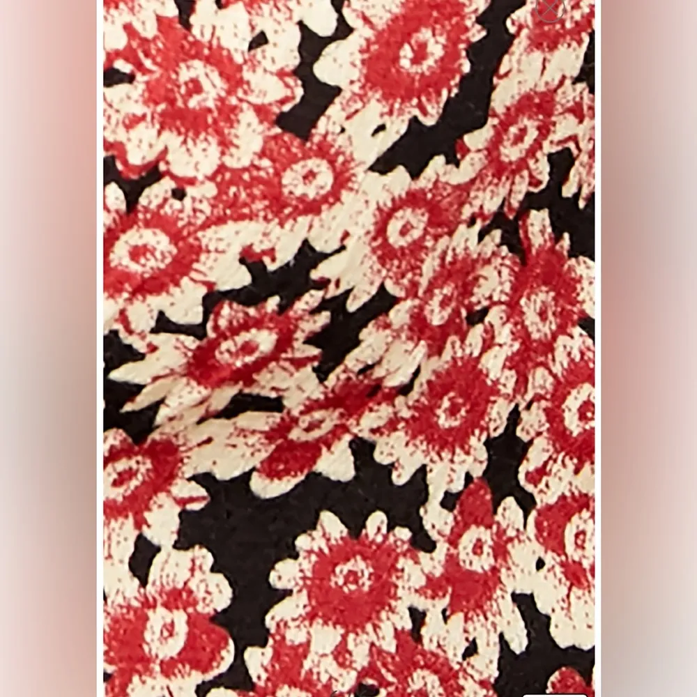 Free People Printed Lace-Up Mini Dress in Black Combo - Image 7