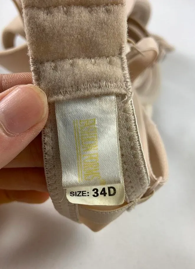 34D Intimates Beige Wire Swimsuit top Tan Size M - Image 6