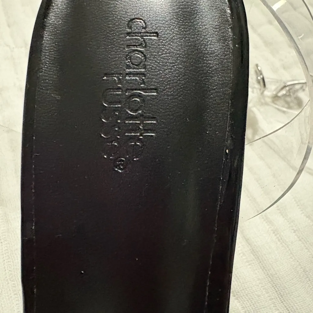 Charlotte Russe Silver Beaded Strappy Heels - Image 2