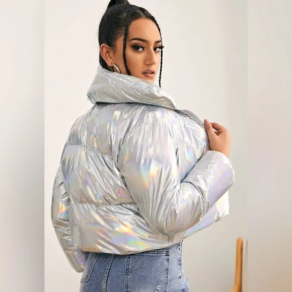 NWT Fabletics wonder holographic jacket - Image 2