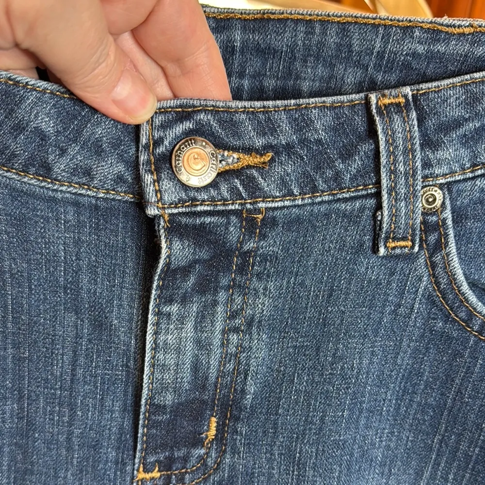 CARHARTT WOMEN'S WORK JEAN - RELAXED FIT RUGGED FLEX SIZE 16 - Image 6