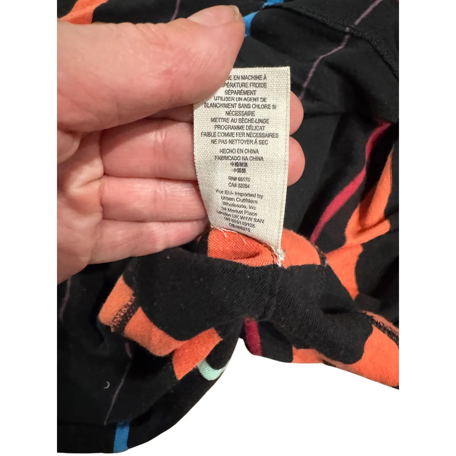 Free People Tunic Women's Size S Striped Midi Dress Casual Black Side Slits - Image 9