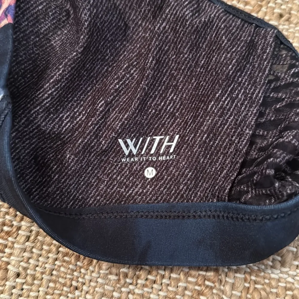 Peloton x WITH Asteroid High Neck Sports Bra Womens M Workout Athletic Open Back - Image 3