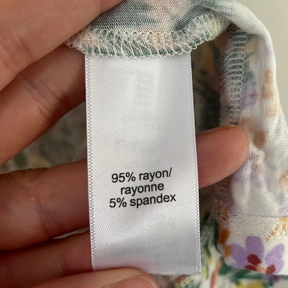 🦋 Maurices 24/7 Mara High Neck Sleeveless Tank Floral Colorful Spring Comfy XL - Image 4