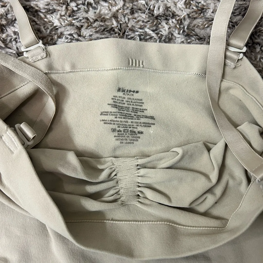 Skims Seamless Sculpt Strapless Shortie Bodysuit Sz M With Straps Tan Size M - Image 3