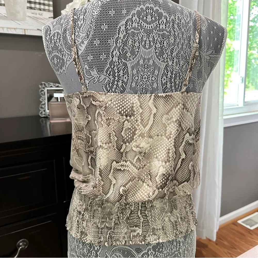 White House Black Market XS Snake Print Camisole - Image 5