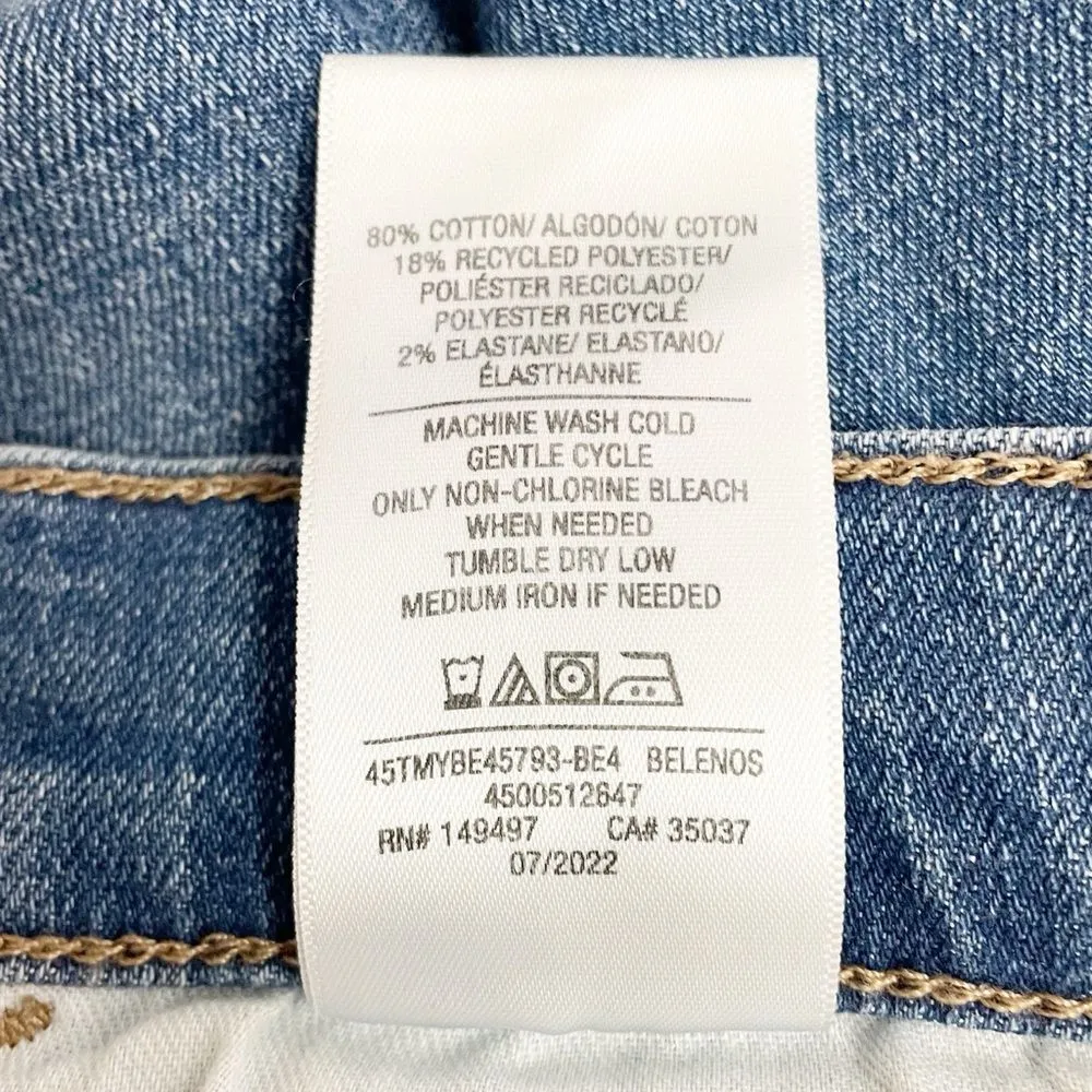 Joe’s Jeans High Rise Wide Leg Distressed Jean in Belenos Medium Wash Size 26 - Image 14