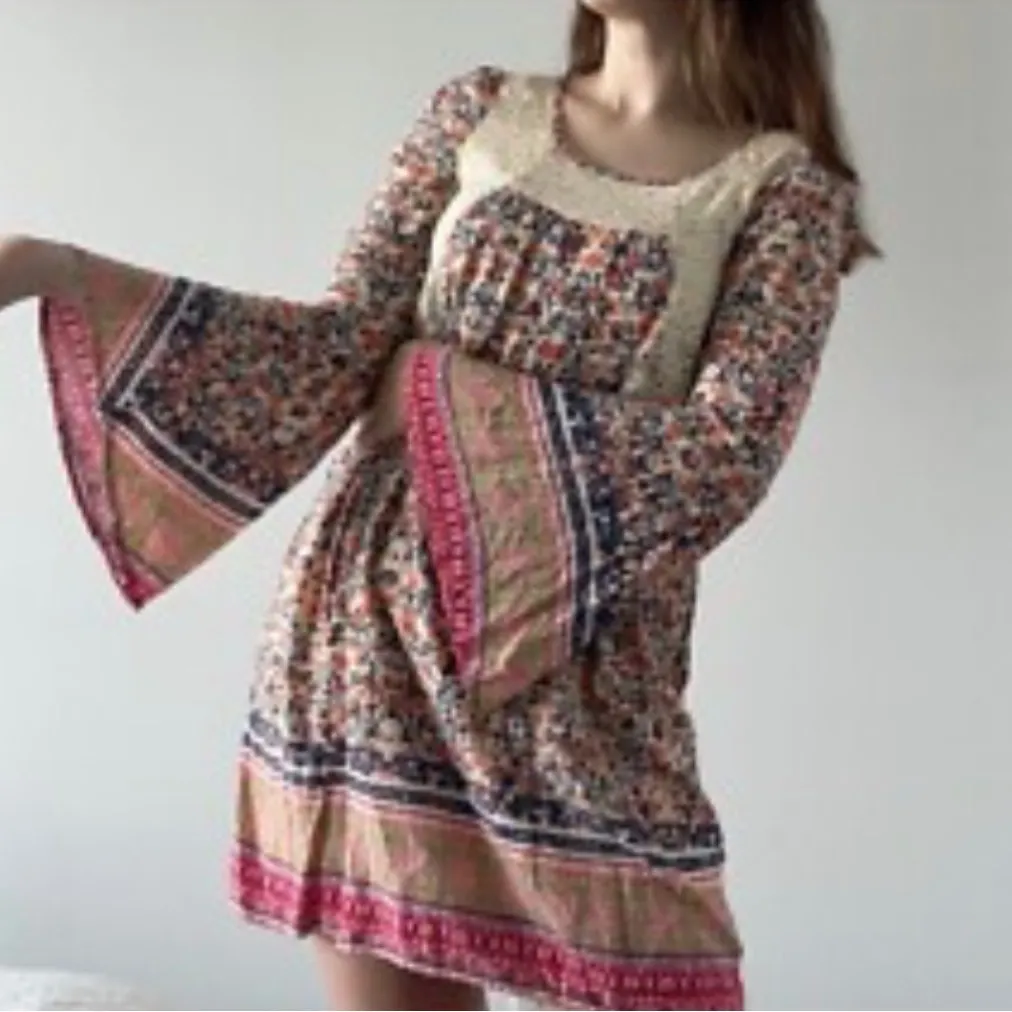 Allison Brittney Ivory Bell Sleeve Dress - Image 2