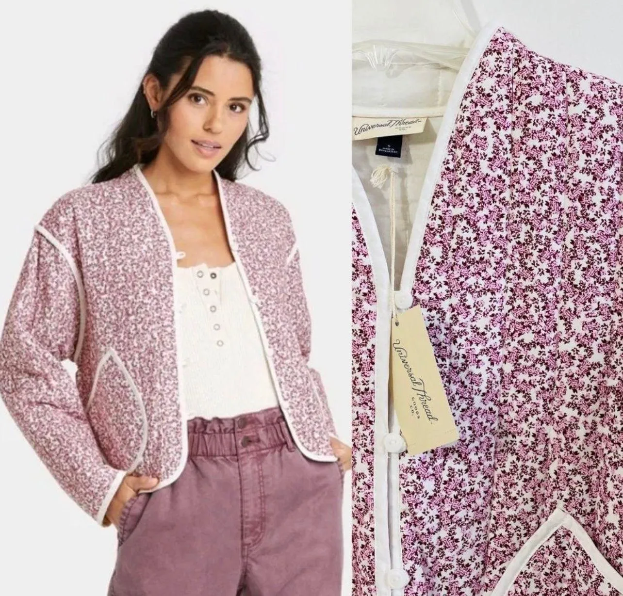 Universal Thread Floral Quilt Jacket  - Image 3