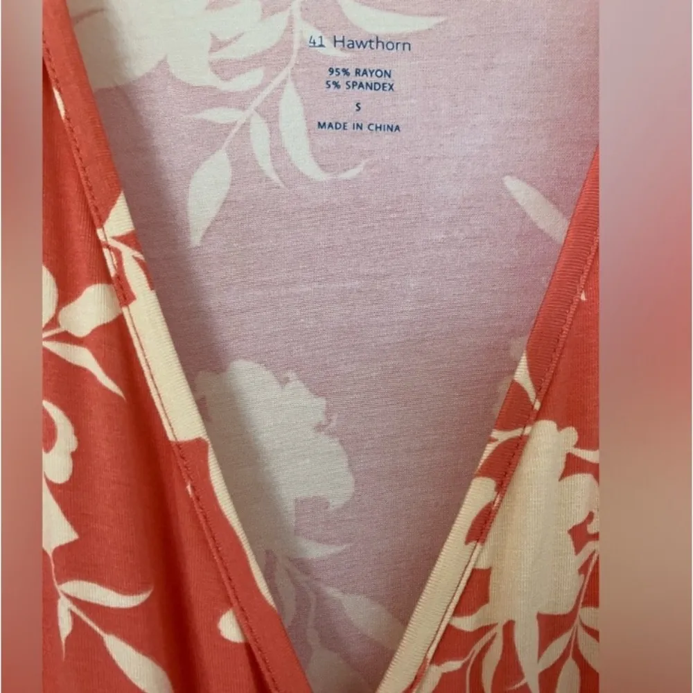 41 Hawthorn Elisse Rose of Sharon Dress S NWT Orange - Image 6