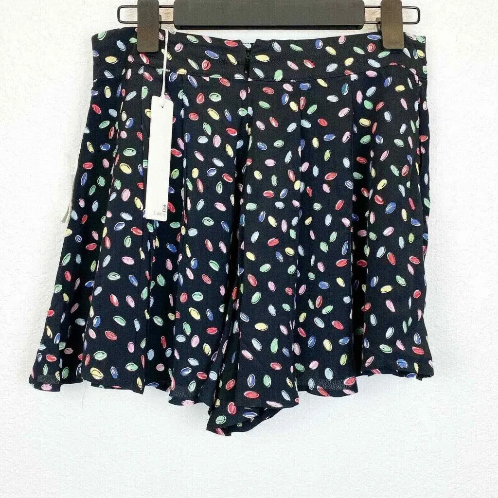 Line & Dot Shorts Womens Medium‎ High Rise Silky Jelly Bean NEW - Image 3
