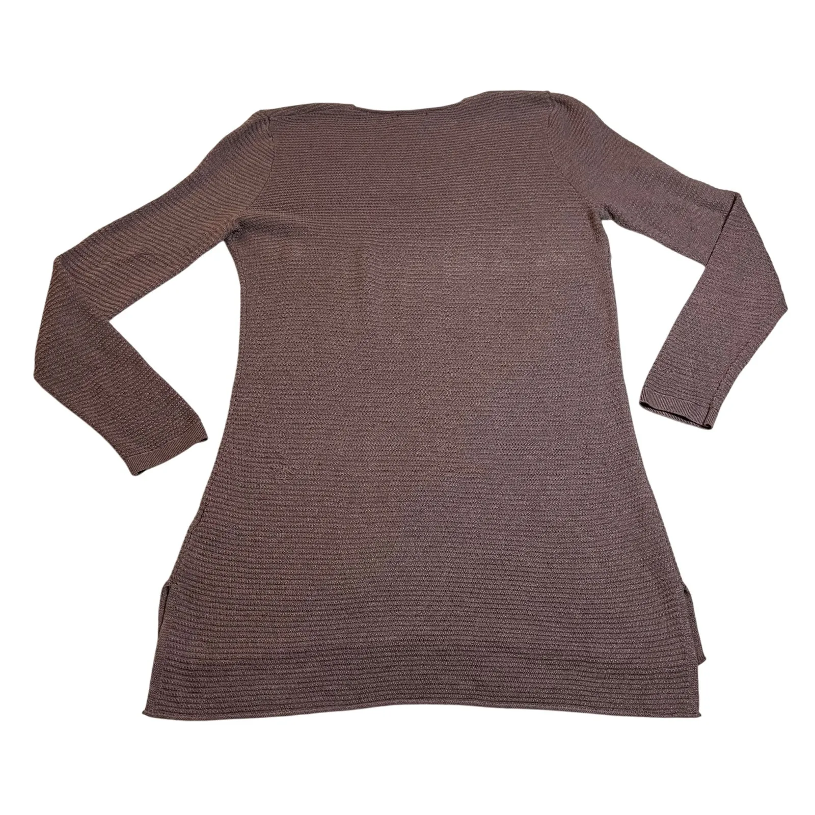 Old Navy Textured V-Neck Tunic Sweater Size Medium Casual Layers Effortless - Image 3