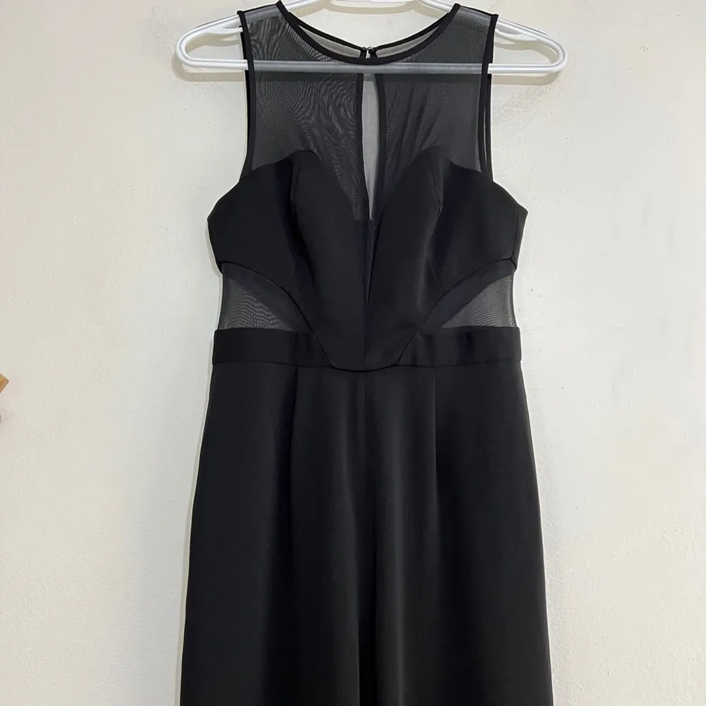 Jay Godfrey Sheer Panel Crepe Jumpsuit - Image 4