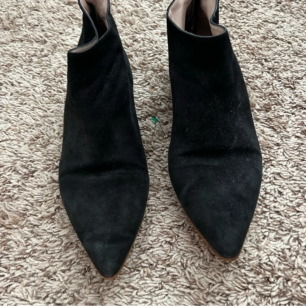 Miu Miu Black Suede Ankle Boots - Image 7