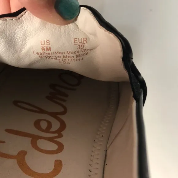 Sam Edelman slip on‎ sneaker with leather upper cross cross pattern women’s 9 - Image 7