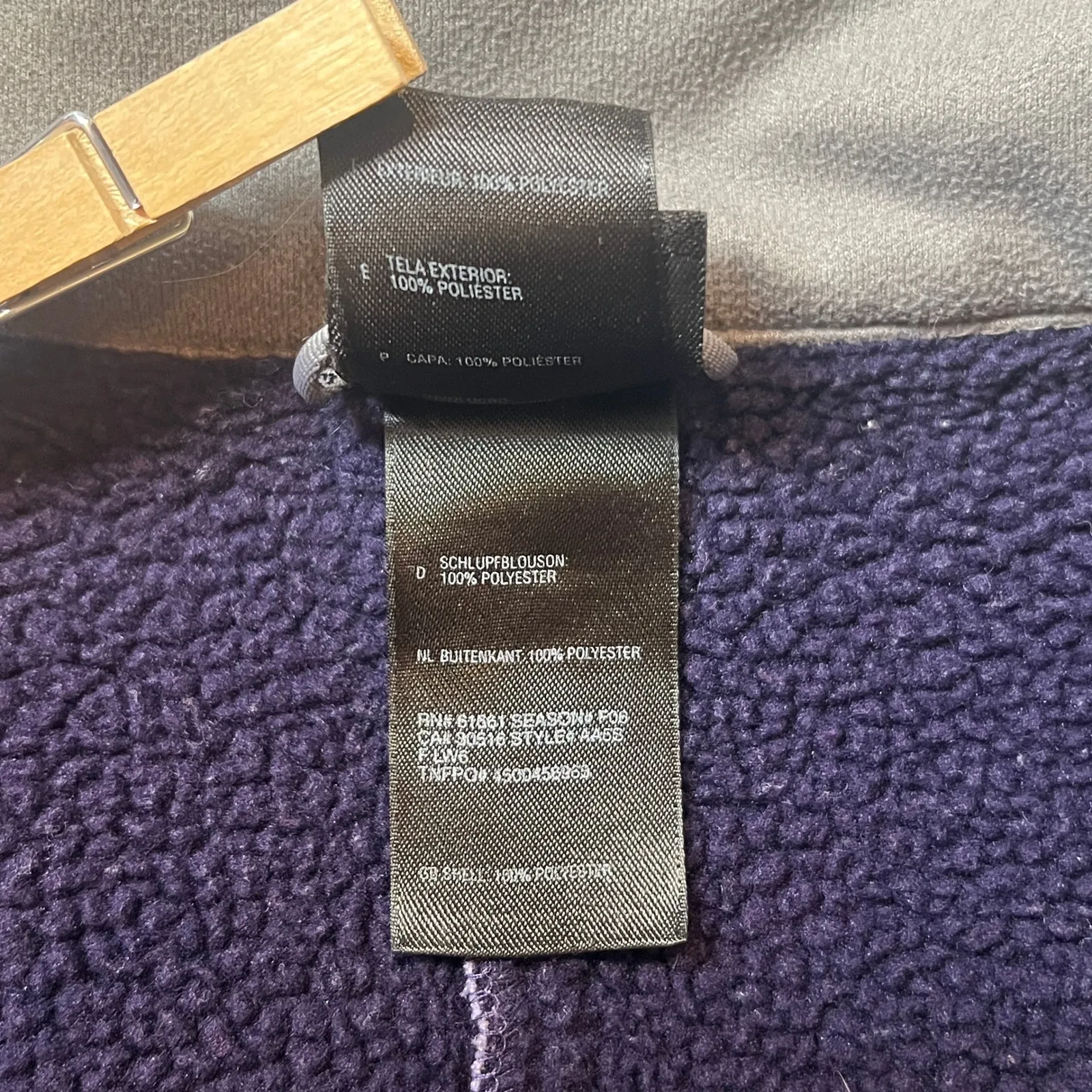 The North Face Women's Small Purple Softshell Fleece Jacket - Image 8