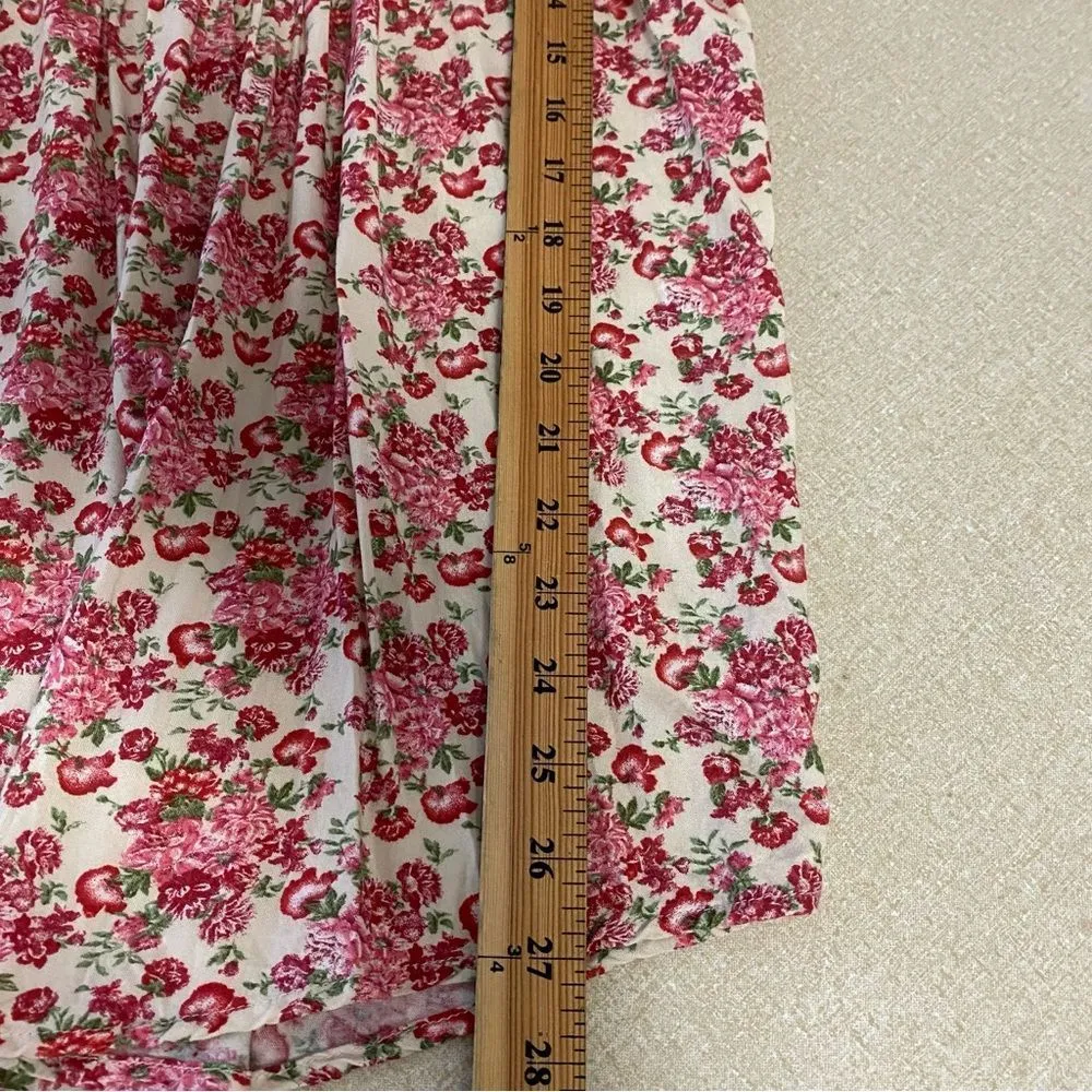 Woman Within Plus 1X 22/24 Floral Blend Button Down Rolled Up Sleeve Top Blouse - Image 12